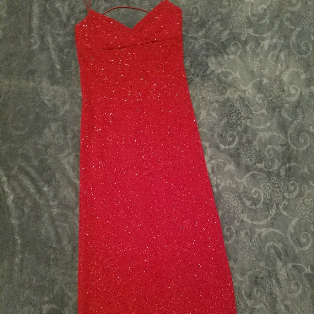 Red gown